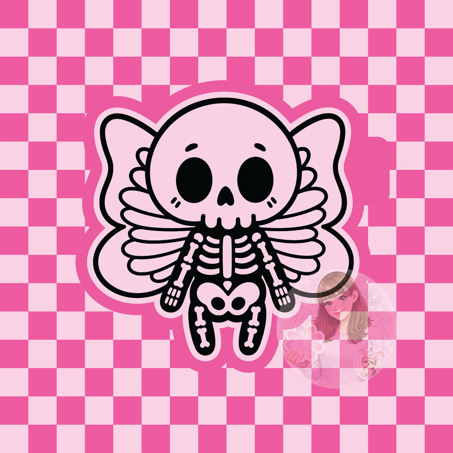 Skeleton butterfly silicone freshie mold