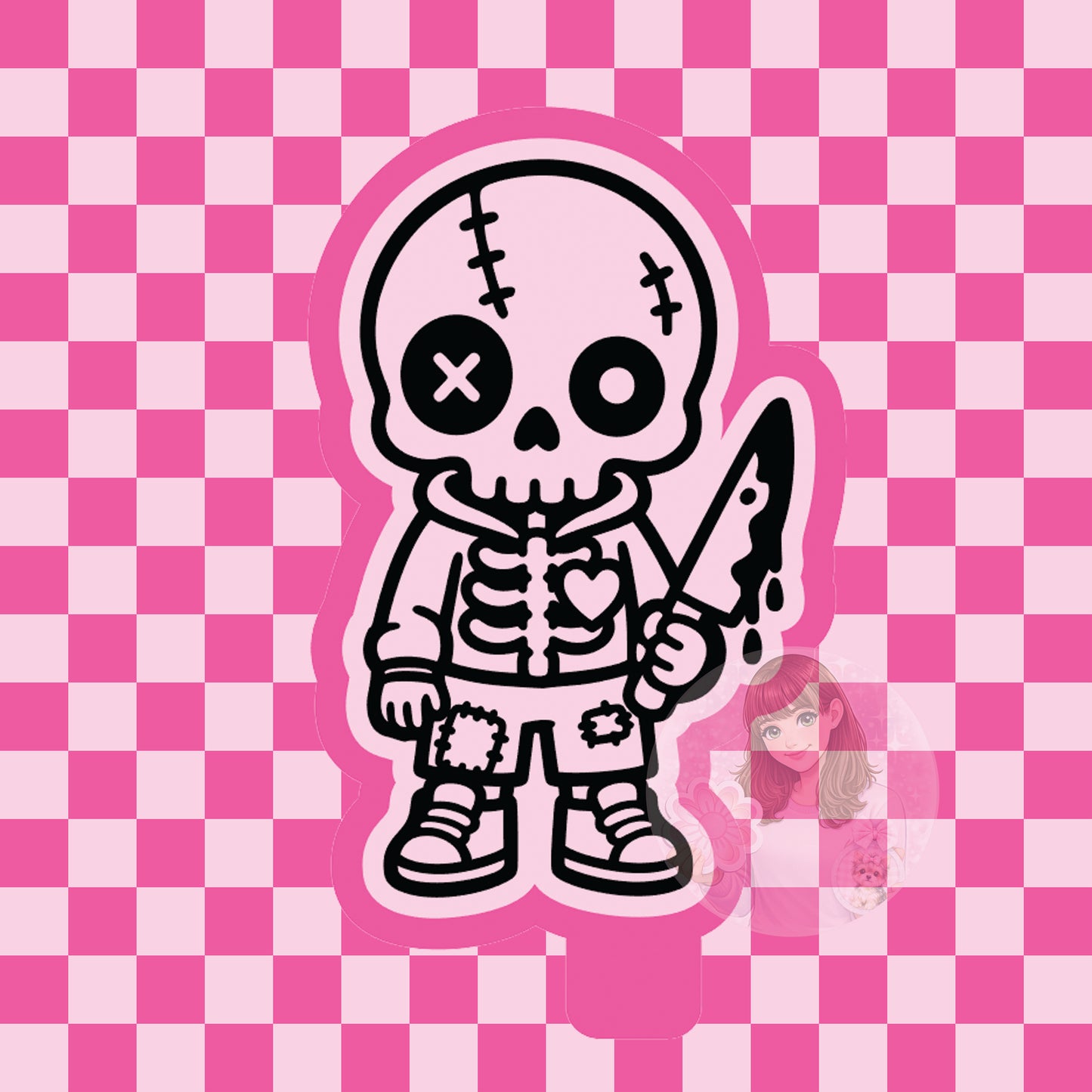 Scary skelly silicone freshie mold