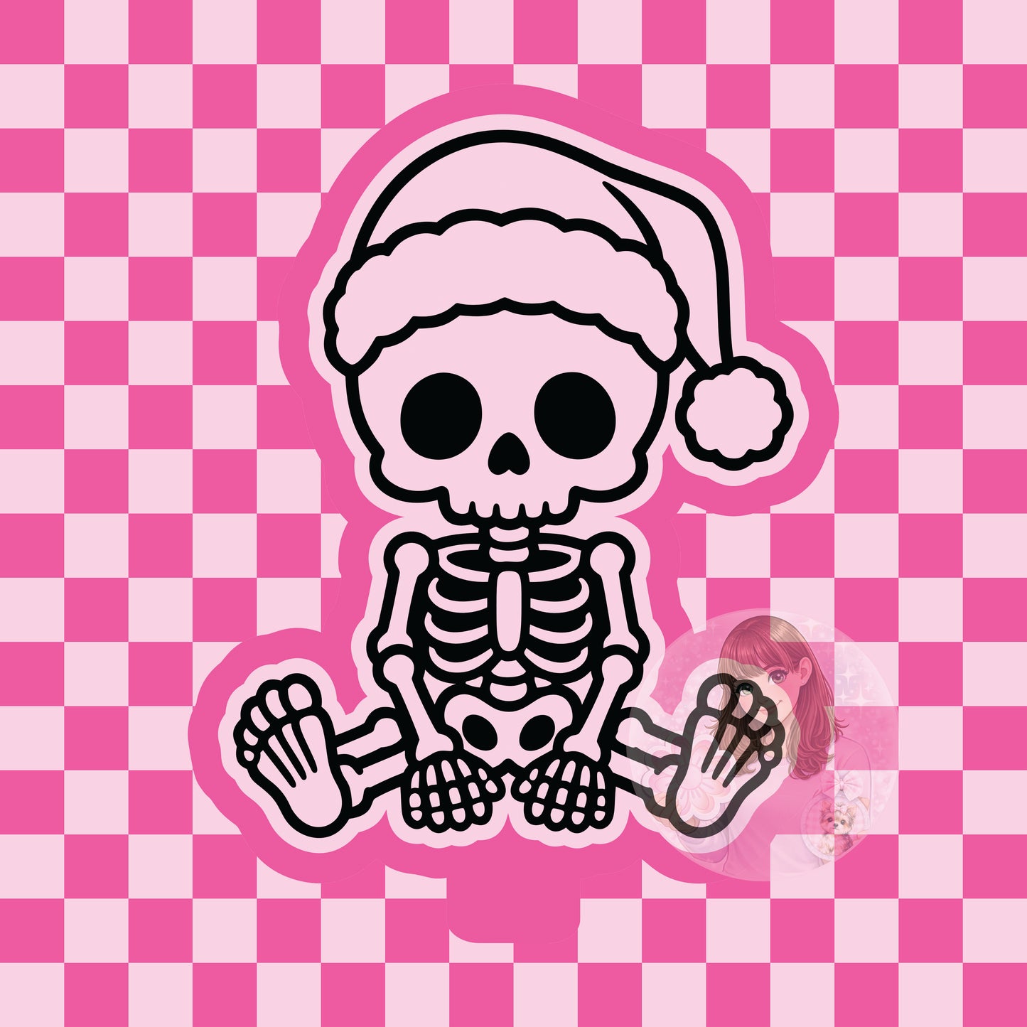 Christmas skeleton silicone freshie mold