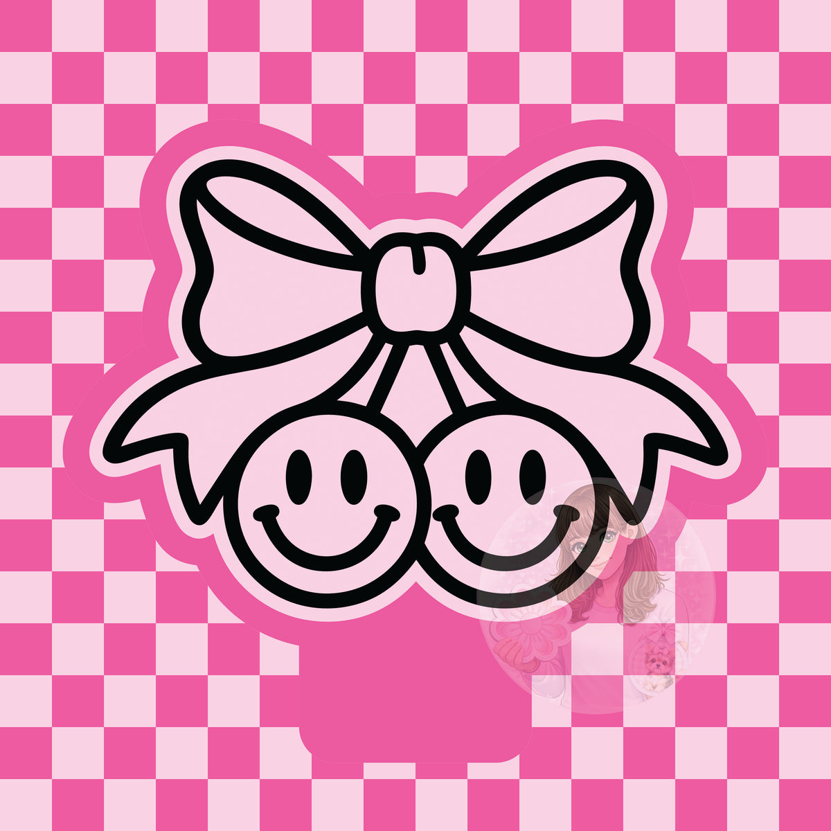 Happy bow silicone freshie mold