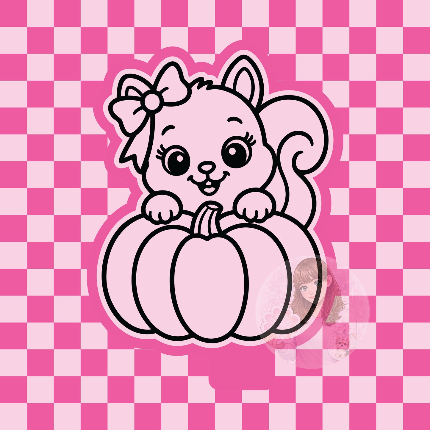 Squirrel pumpkin silicone freshie mold