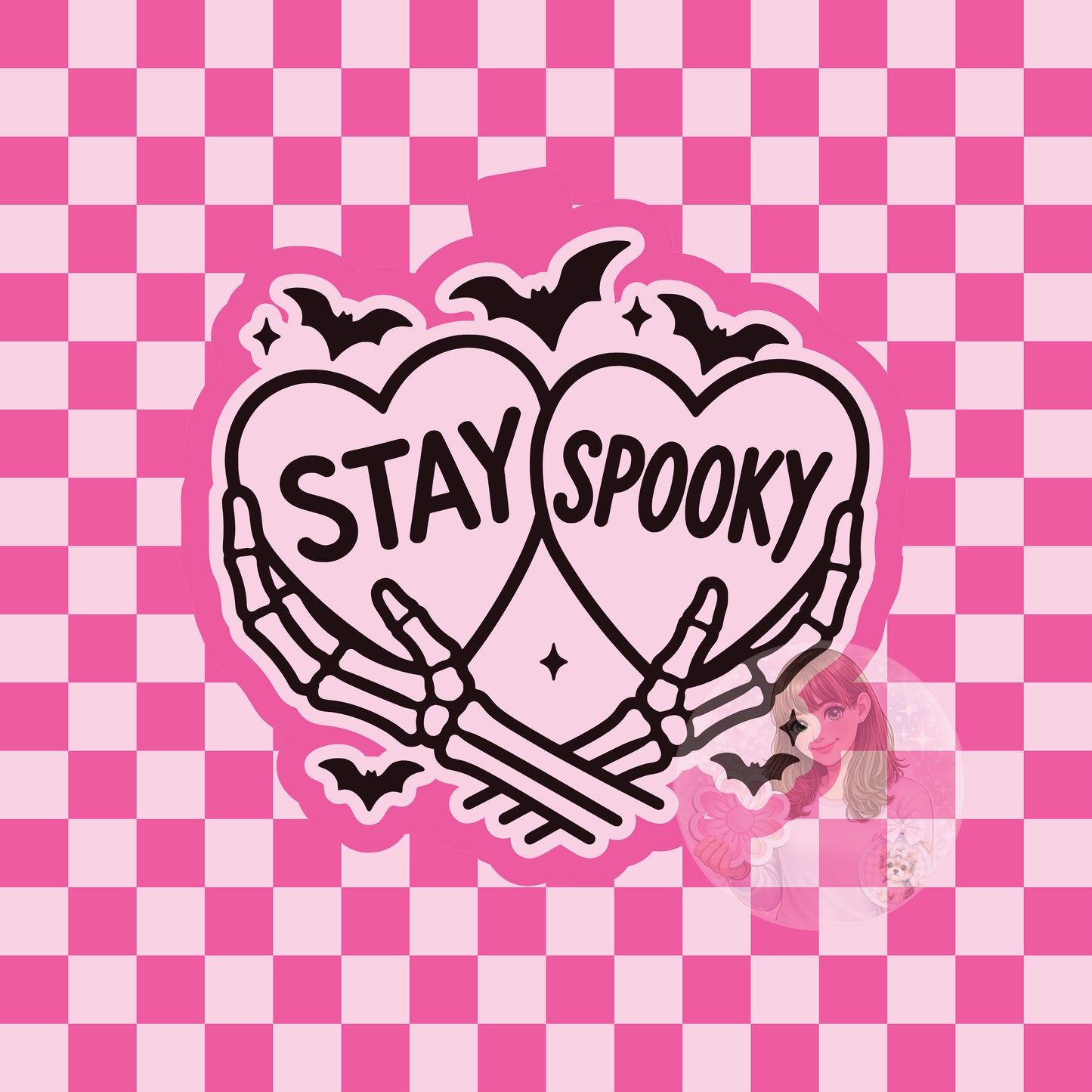Stay spooky skeleton hands silicone freshie mold