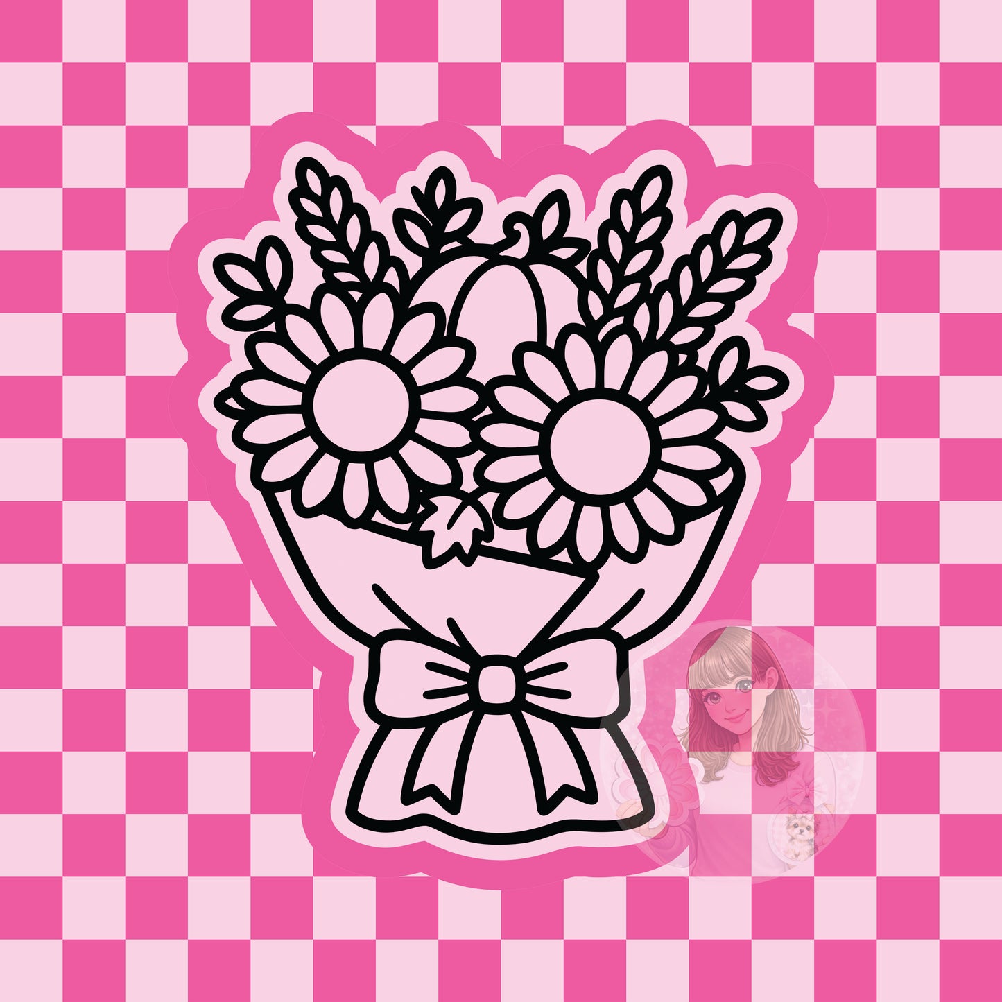 Sunflower bouquet silicone freshie mold