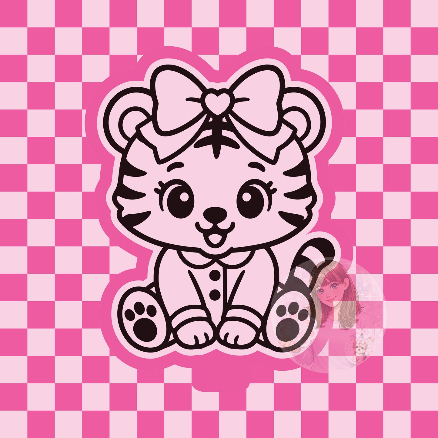 Tiger in pajamas silicone freshie mold