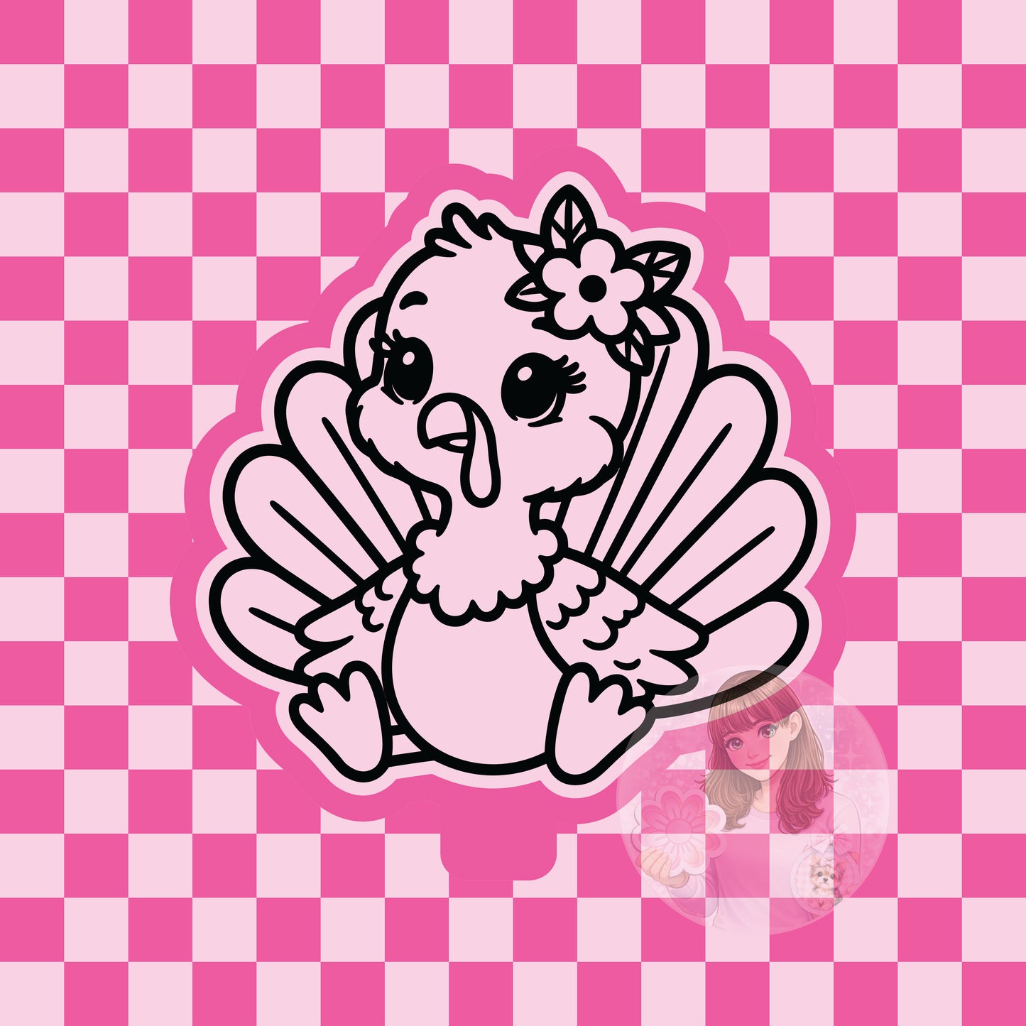 Baby turkey silicone freshie mold