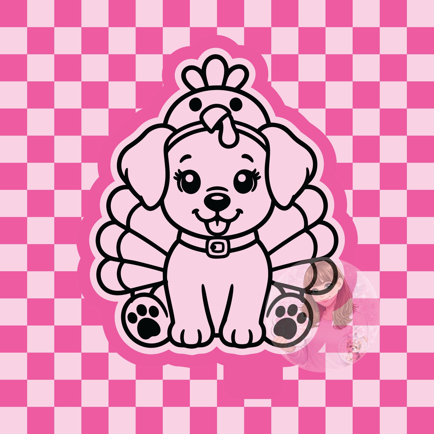 Turkey puppy silicone freshie mold