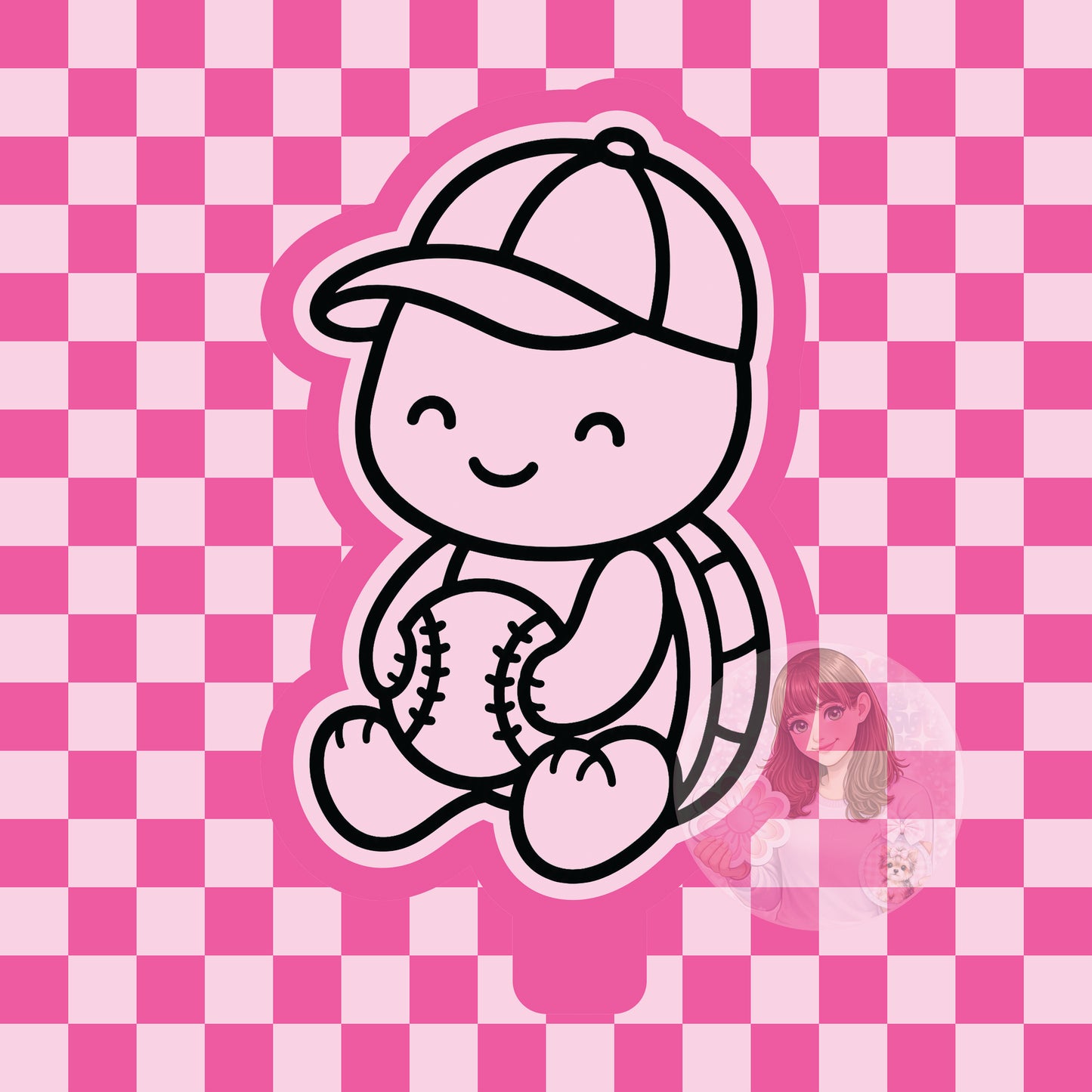 Baseball turtle silicone freshie mold