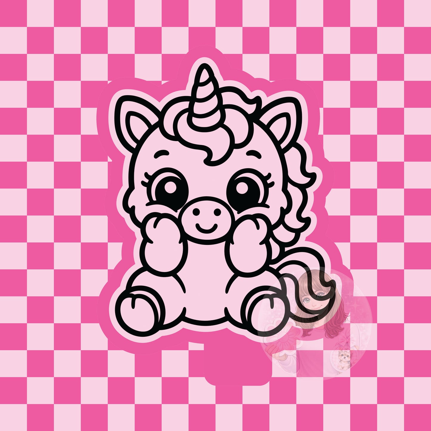 Cutesy unicorn silicone freshie mold