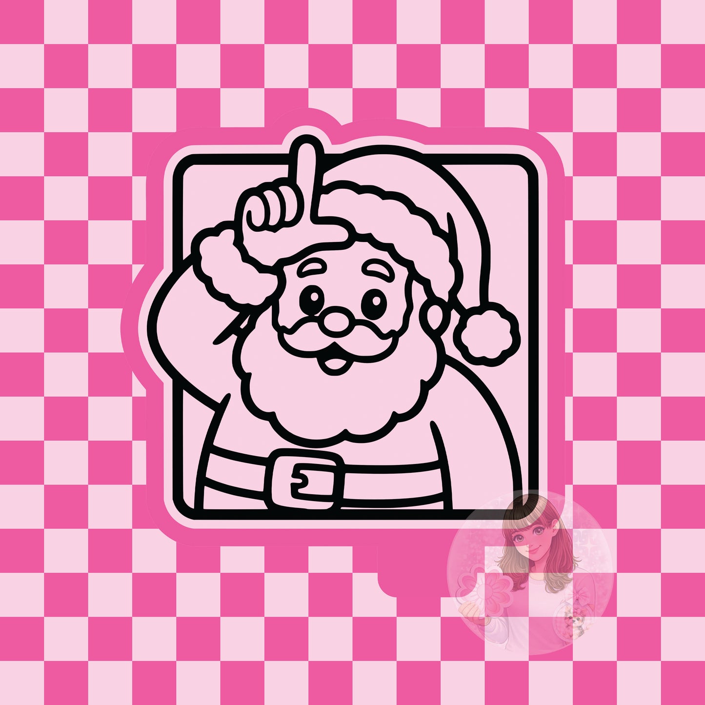 Santa loser silicone freshie mold
