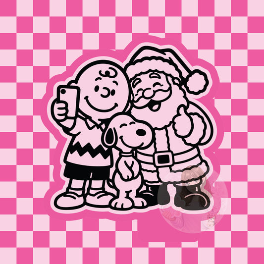 Christmas selfie silicone freshie mold