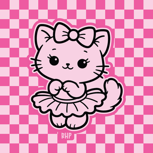 Ballerina kitty silicone freshie mold