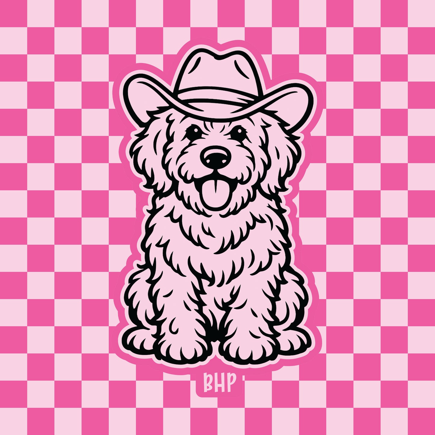 Cowboy Goldendoodle silicone freshie mold