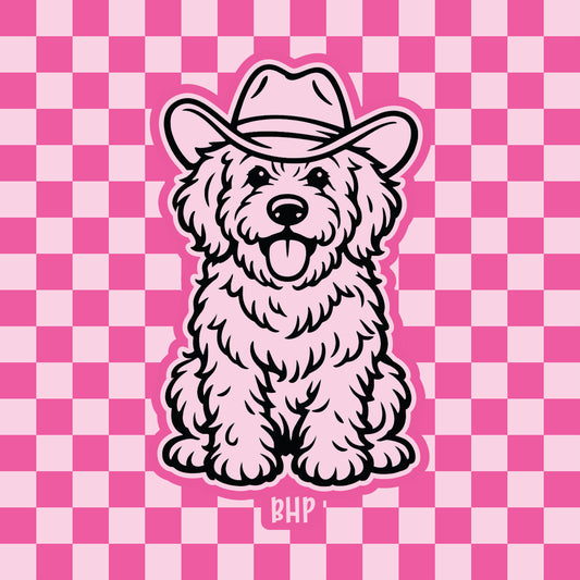 Cowboy Goldendoodle silicone freshie mold