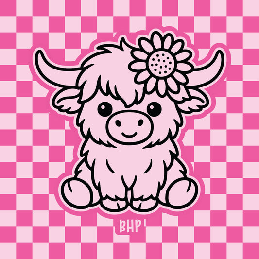 Cow with sunflower silicone freshie mold