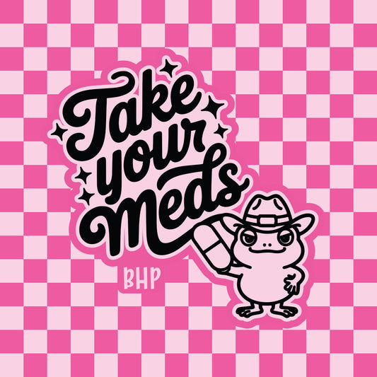 Take your meds silicone freshie mold