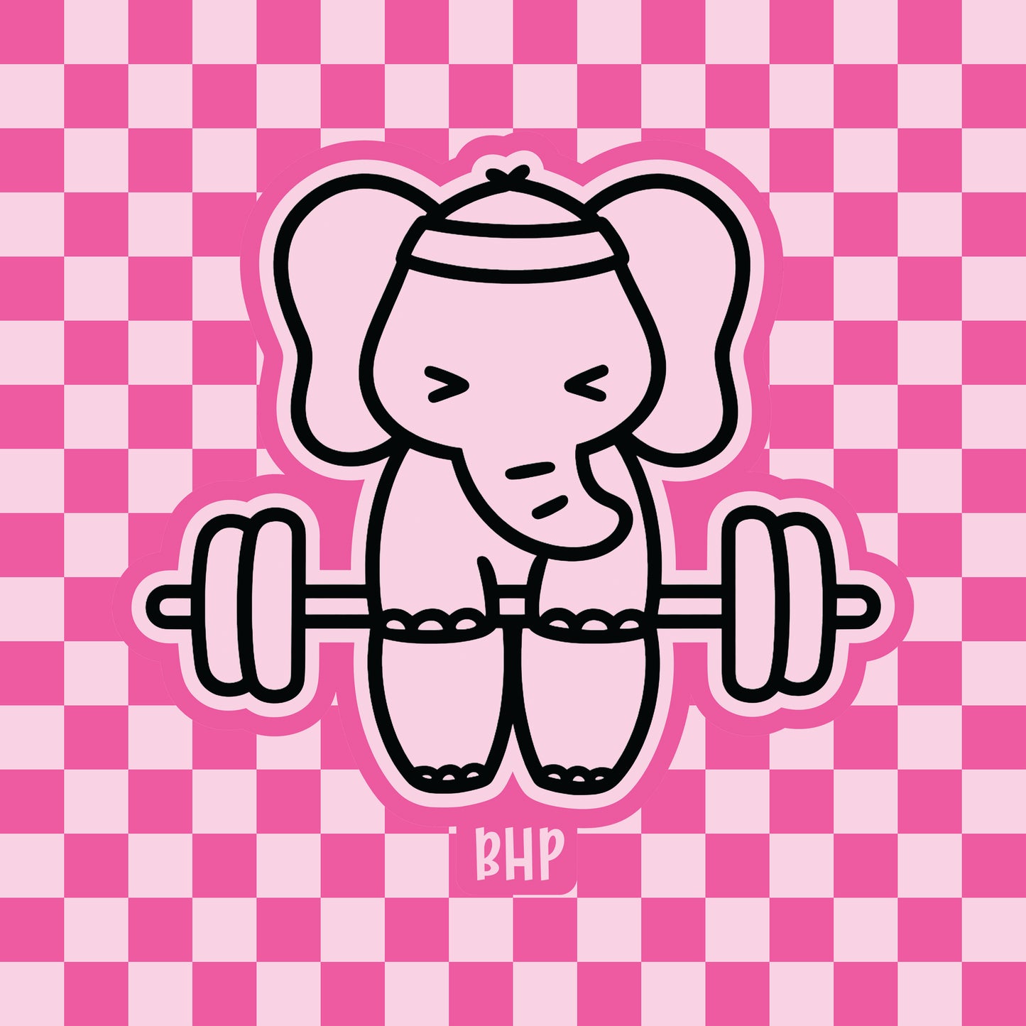 Weightlifting elephant silicone freshie mold