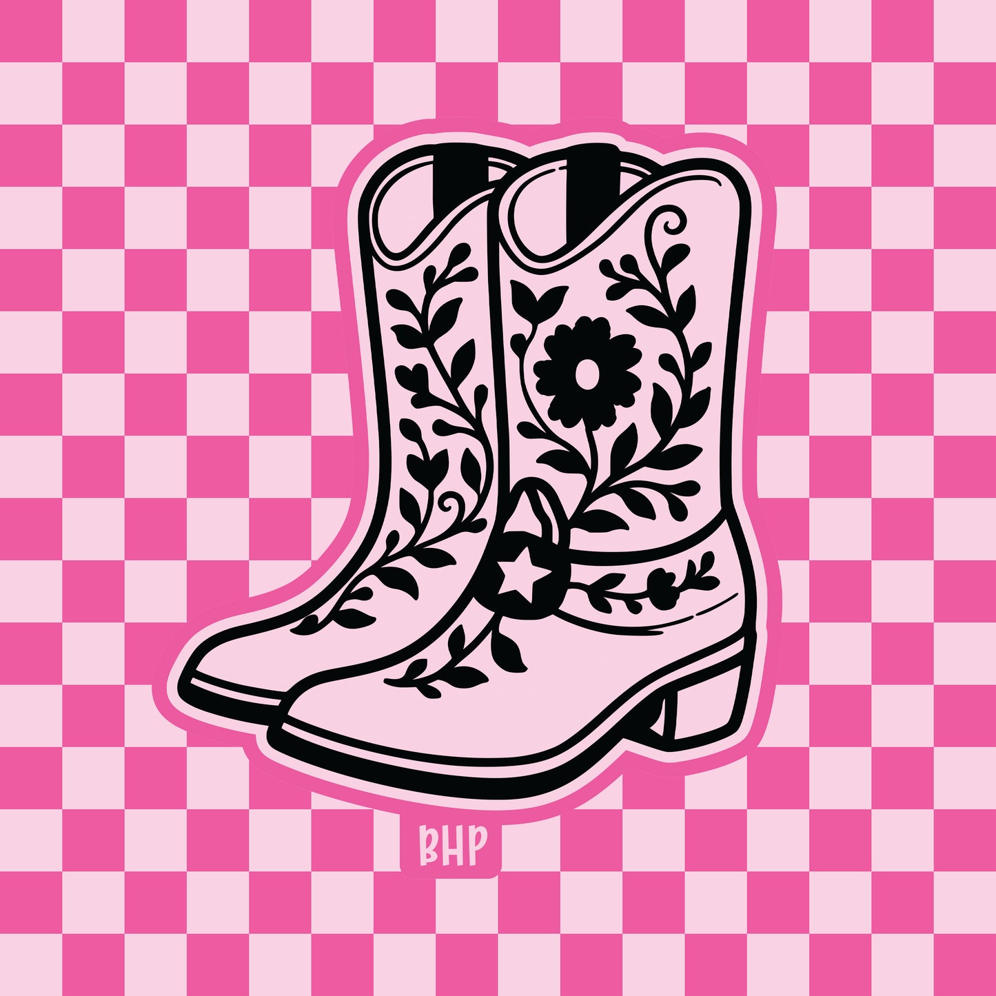 Floral cowboy boots silicone freshie mold