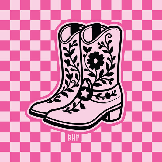 Floral cowboy boots silicone freshie mold