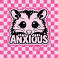 Anxious opossum silicone freshie mold