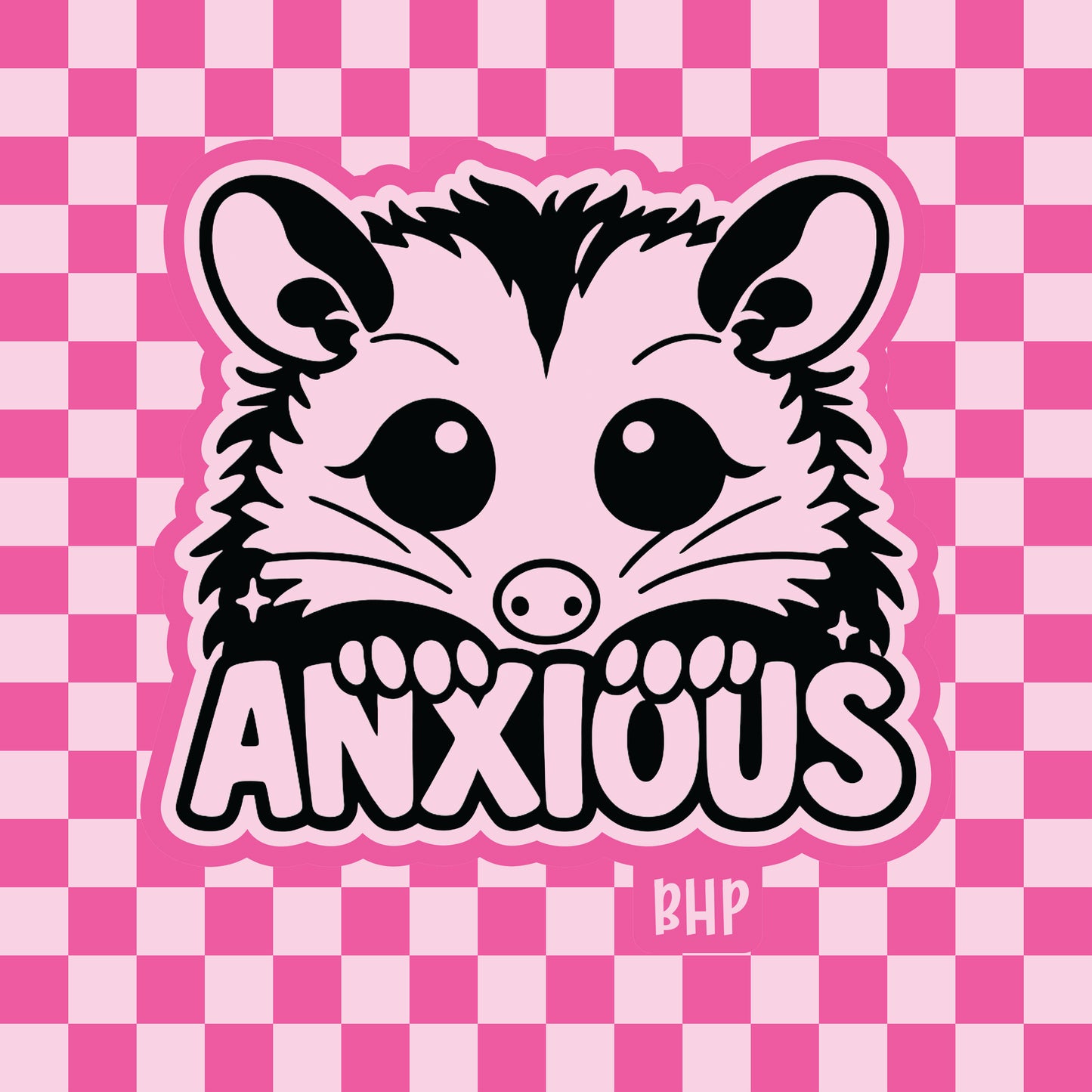 Anxious opossum silicone freshie mold