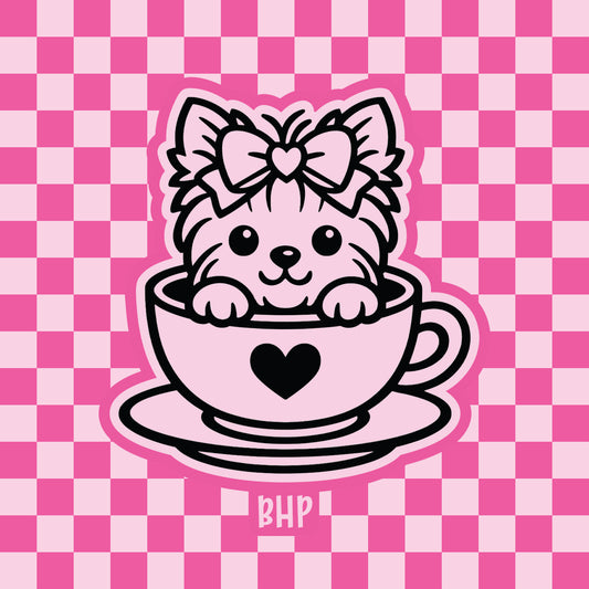 Teacup Yorkie silicone freshie mold