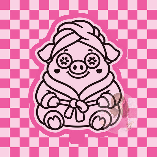 Spa pig silicone freshie mold