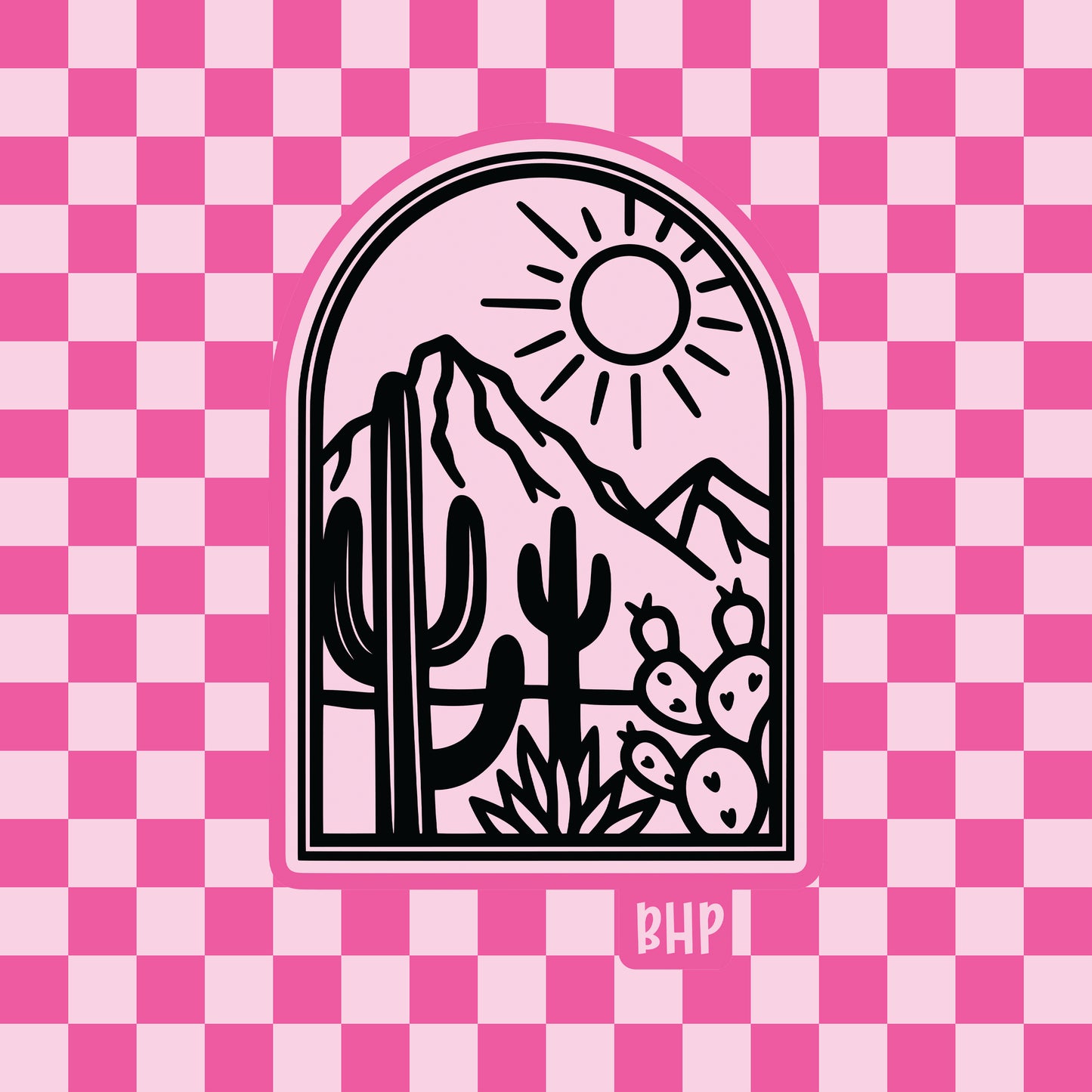 Western cactus window silicone freshie mold