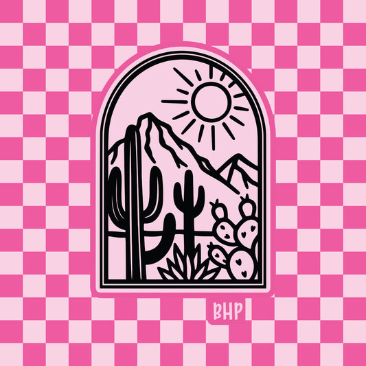 Western cactus window silicone freshie mold