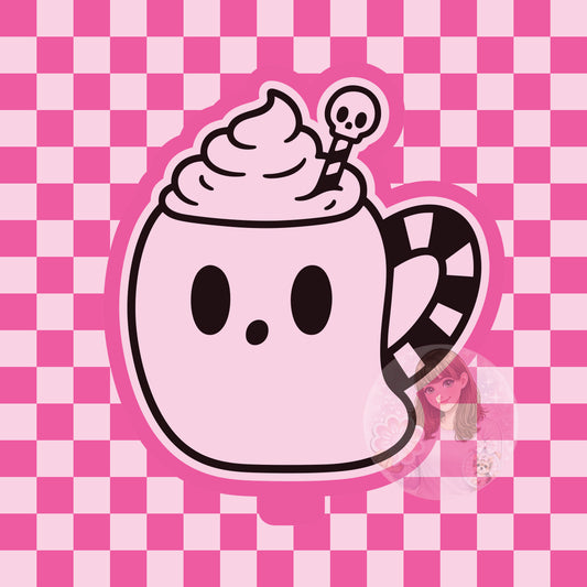 Ghost hot cocoa silicone freshie mold