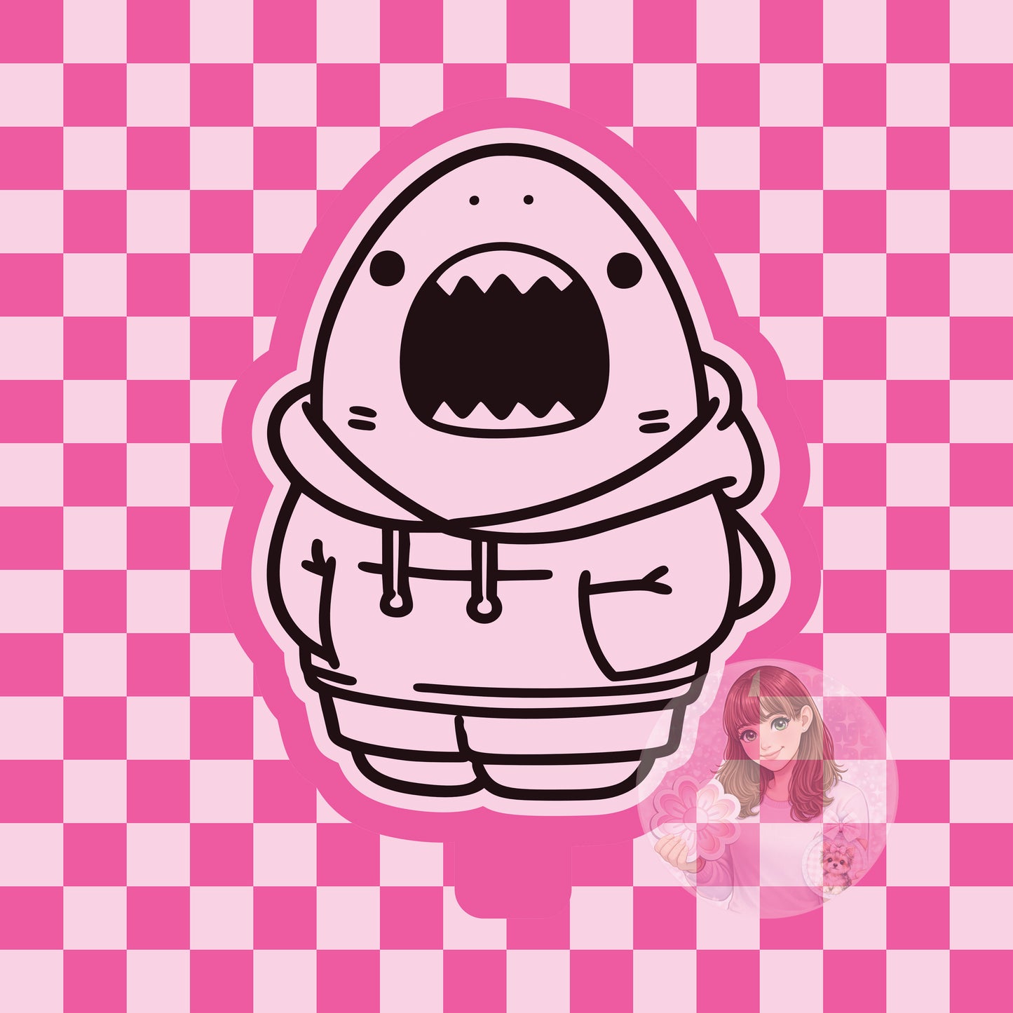 Shark in hoodie silicone freshie mold