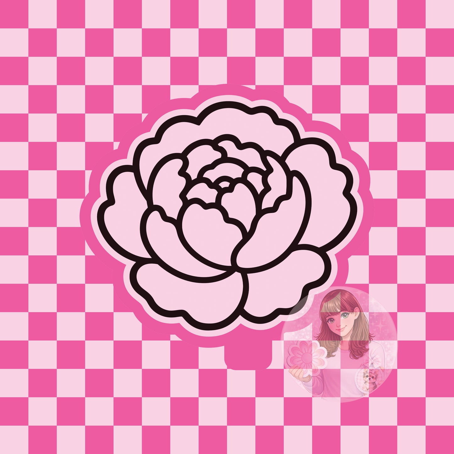 Peony silicone freshie mold