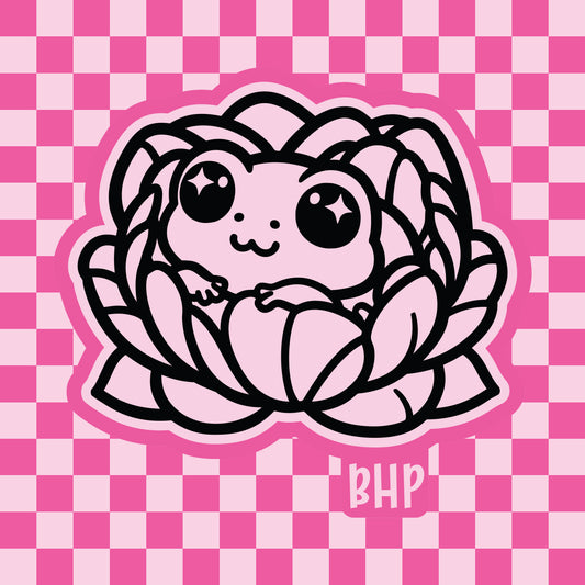 Frog flower silicone freshie mold