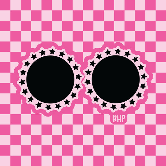 Star frame vent clip molds for 2" circles silicone freshie mold