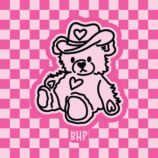 Cowboy bear silicone ftreshie mold