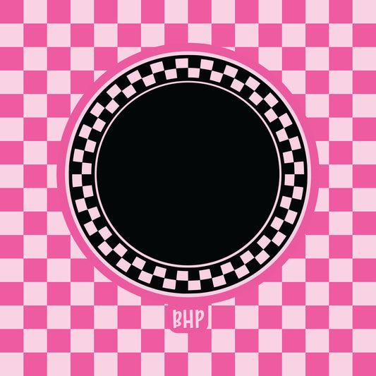 Checkered frame silicone freshie mold