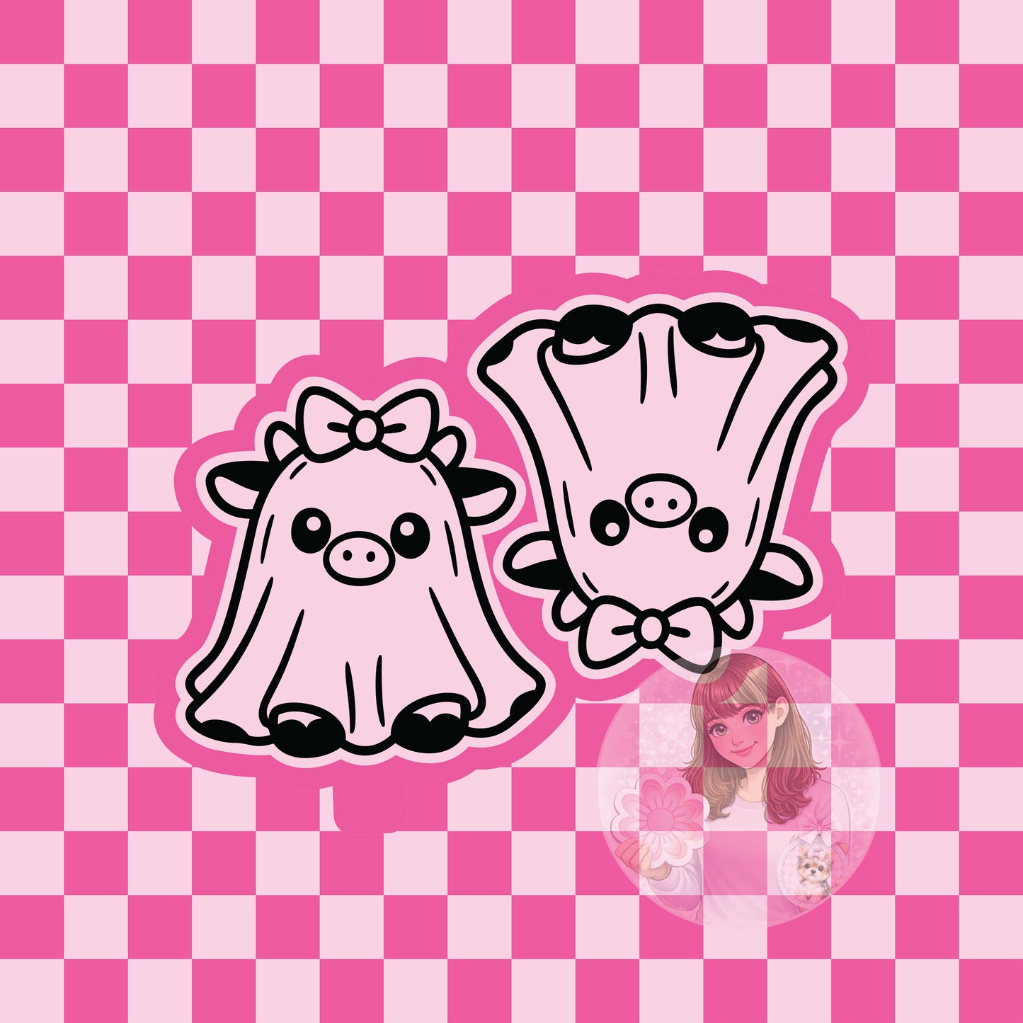 Ghost cow vent clip silicone mold