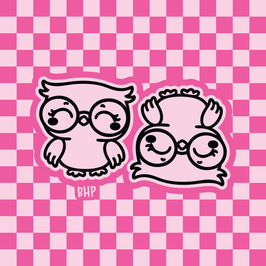 Owl with glasses vent clip silicone freshie mold