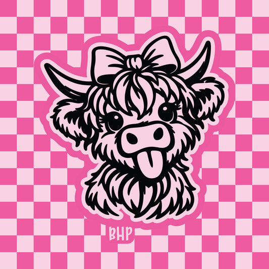 Silly highland cow silicone freshie mold