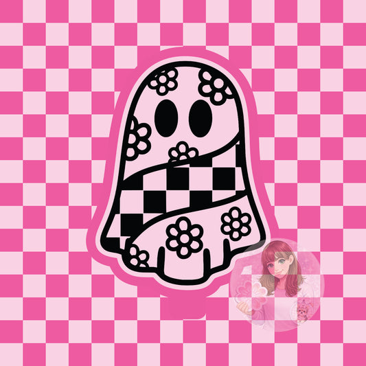 Groovy ghost silicone freshie mold