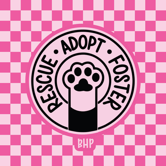 Rescue, adopt, foster silicone freshie mold