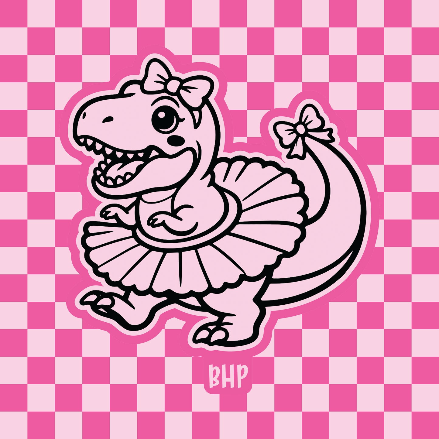 Dinosaur in tutu silicone freshie mold