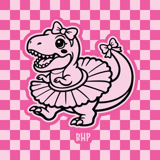Dinosaur in tutu silicone freshie mold