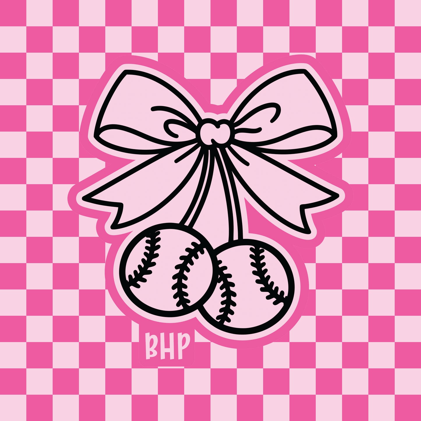 Baseball bow silicone freshie mold