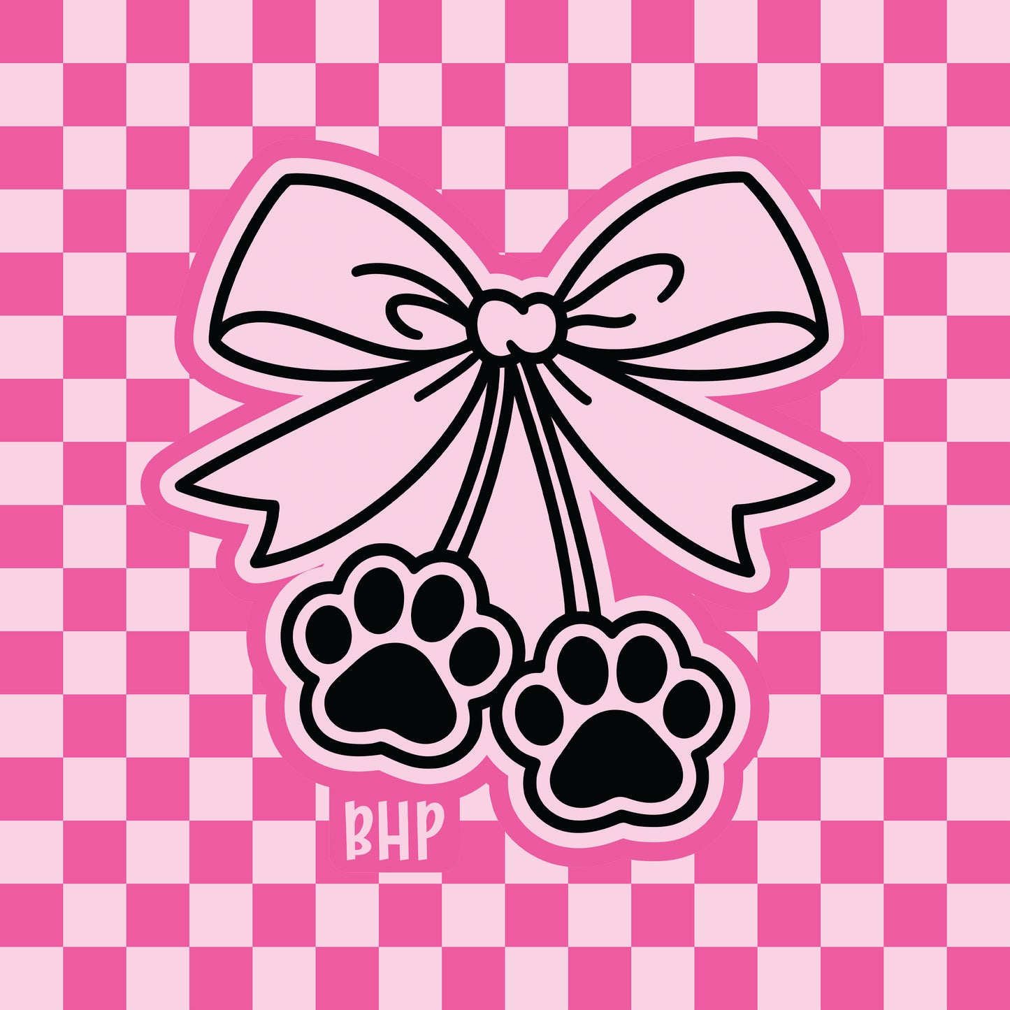 Paw print bow silicone freshie mold