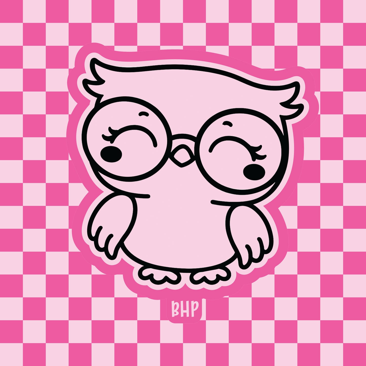 Owl with glasses silicone freshie mold