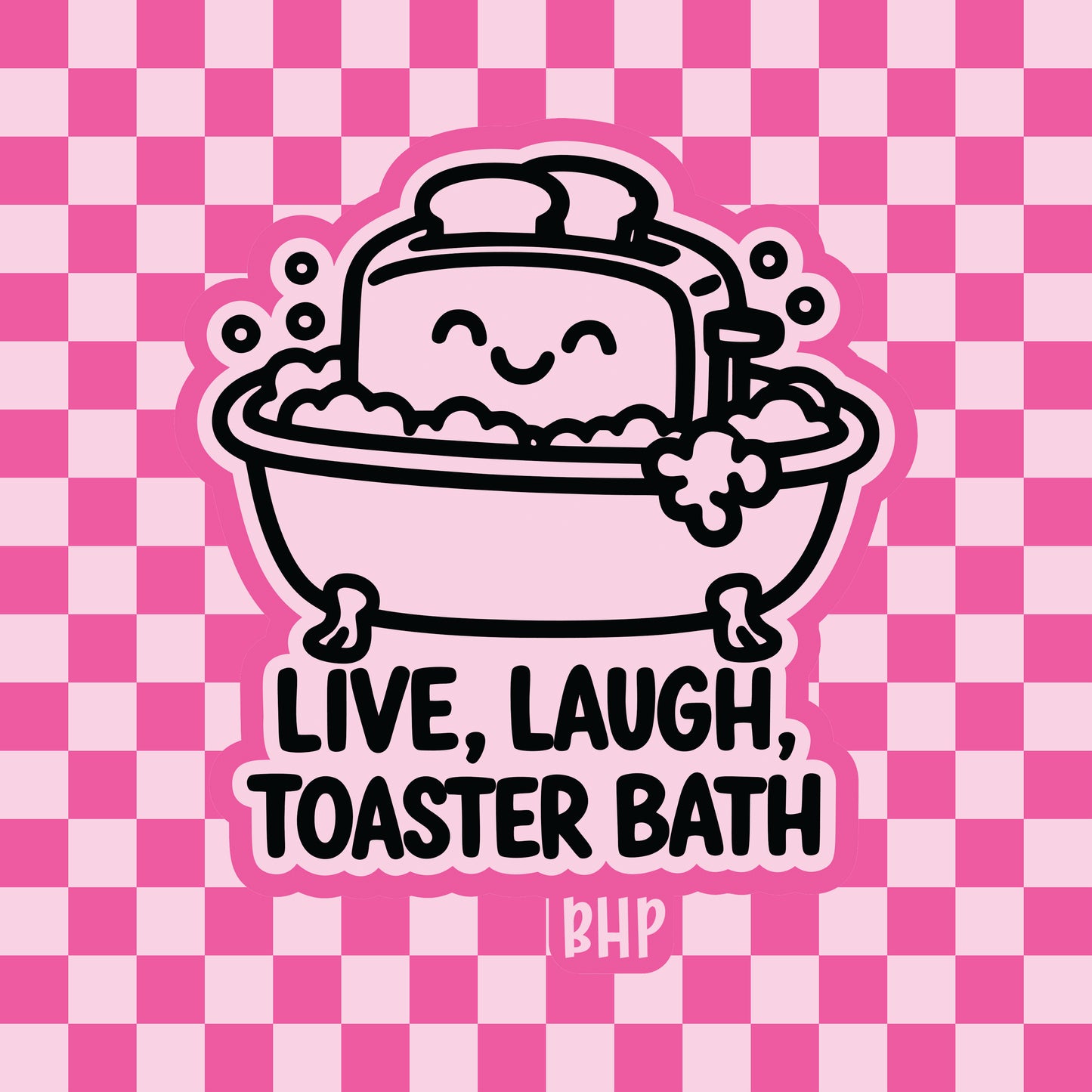 Live, laugh, toaster bath silicone freshie mold