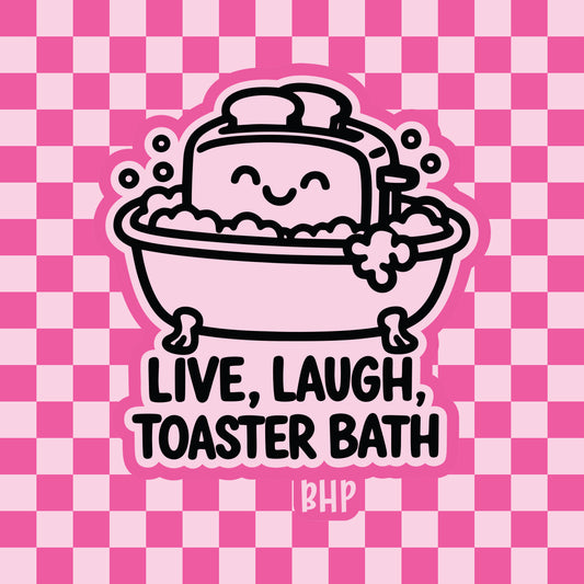 Live, laugh, toaster bath silicone freshie mold