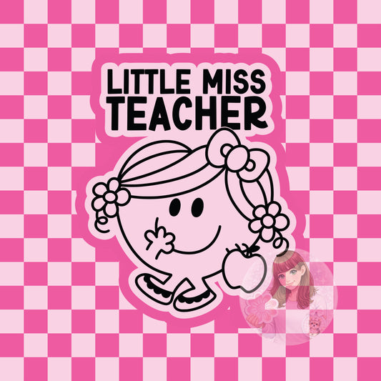 Little Miss teacher silicone freshie mold