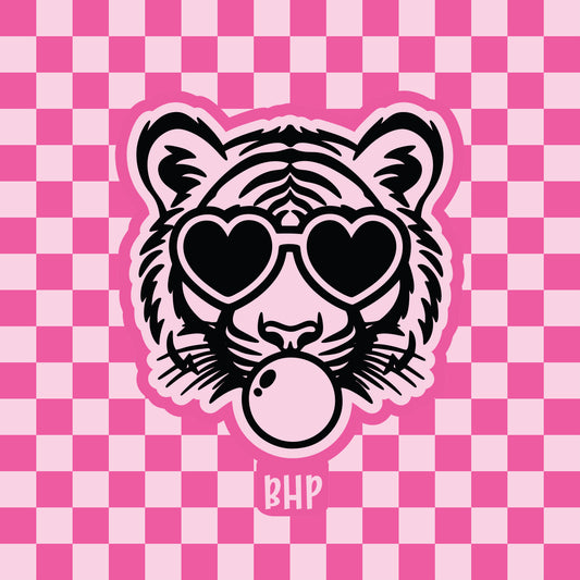 Tiger heart glasses silicone freshie mold
