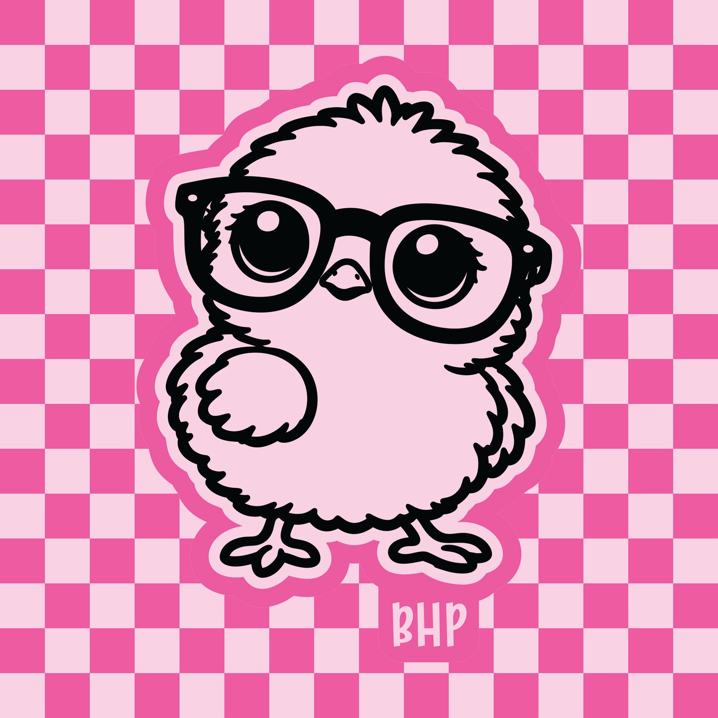 Chick with glasses silicone freshie mold